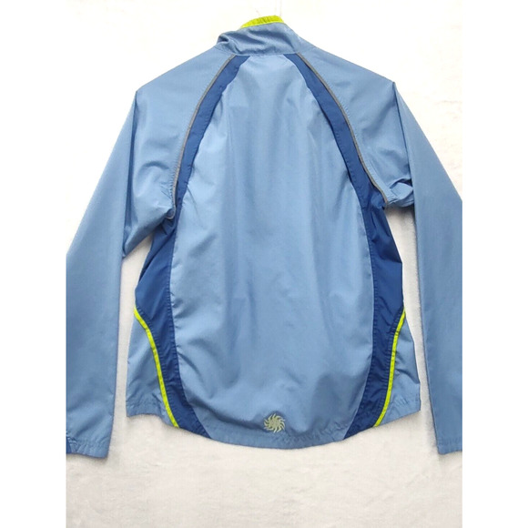 Pearl Izumi Jacket Women’s Size M Cycling Light Blue Reflective Shell - Picture 6 of 8